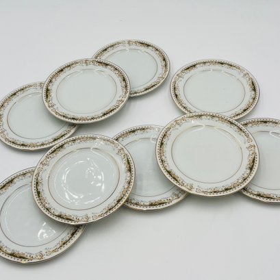 Queen Anne Bread Plates Set Of Nine