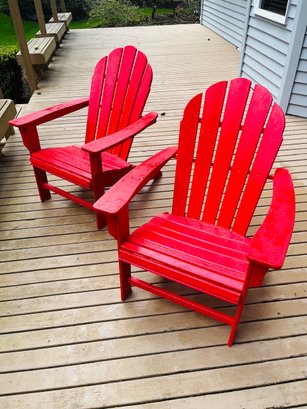 RM00 Pair Of TREX Adirondack Chairs Patio Furniture