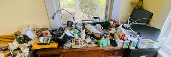 R5 Treasure Lot To Include Radio, Envelopes, Shells, Winegard, Shark, Vibramarker, Lighting And Other Items