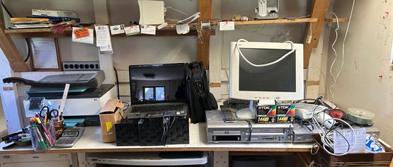 S1 Huge Lot Of Electrical Components, HP OfficeJet Pro 8928, Office Supplies, AT&T Phone, HP Laptop