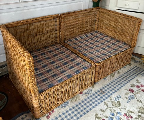 R1 Wicker Couch, Missing Cushions