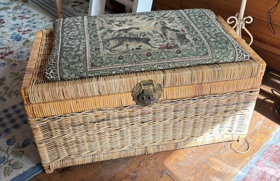 R1 Wicker Chest To Include Removable Cushion