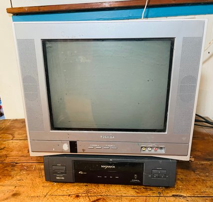Rm1 Toshiba  14in TV, Magnovox VCR