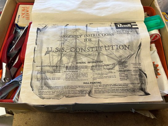 R0 Unfinished USS Constitution Ship Model