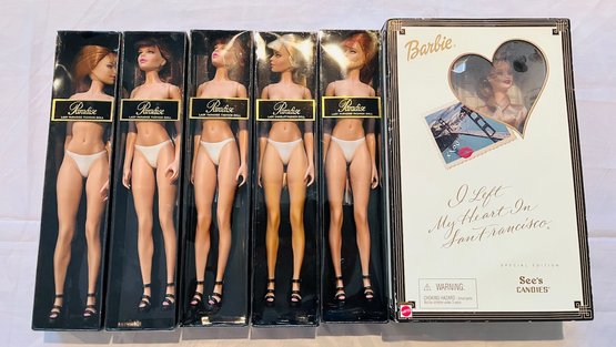 R7 Lot Of Barbie Special Edition Doll, Lady Paradise Fashion Dolls, Lady Camelot Fashion Doll