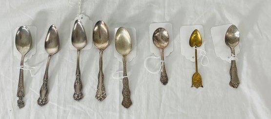 Collection Of Spoons Some Silver Plated, From Different Brands