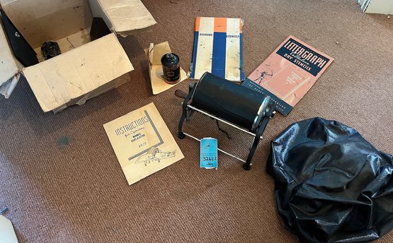 R12 Vintage Wards Duplicator With Supplies And Instruction Manual