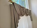 Curtains And Curtain Rods Various Sizes And Styles.