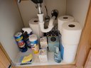 R16 Bathroom Lot Including Vicks Humidifier, Toiletries Kit, Decor, Rugs, Bath Tissue, Toilet Paper And More