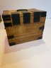 Japanese Wooden Calligraphy Chest  And Wax Seal Set