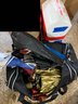Small Cooler, Duffel Bag, Umbrellas, Plastic Bags