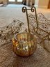 Large Candle Holders,  Desk Lamp, Picture Light, Glass Pebbles, Artificial Poinsettias