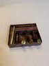 Japanese Wooden Calligraphy Chest  And Wax Seal Set