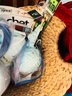 RM4 Lot Of Arts And Crafts Basket Crochet Yarn Supplies