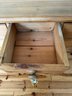 R1 Handmade Pine Buffet With Three Drawers. It Measures About 60in X 20in X 30in Tall