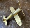 Solid Brass Helicopter, Plane, And Spyglass