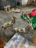 Christmas Decorations, Ornaments, Nativitties, Greenery, Wrapping Paper, Silver Appearance Deer Candle Holders