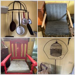 R00 Vintage Pick - Dishes, Cookware, Decorative Pieces, Drop Leaf Table, MCM Chair, Rocking Chair, Floor Lamps