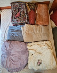 R9 Assortment Of Quilts And Comforters