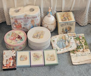 R7 Assortment Of 'the Tale Of Peter Rabbit' By Beatrix Potter Collectables