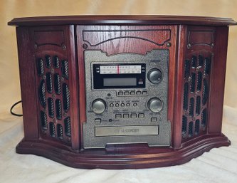 R7 It. Wooden Music Center With Recordable CD Player