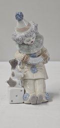 BNH Lladro 'Pierrot With Concertina' Porcelain Figurine