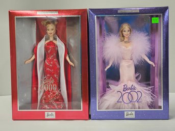 BNH Vintage Barbie Mattel Collector Edition Years 2000 And 2002 Barbie Dolls