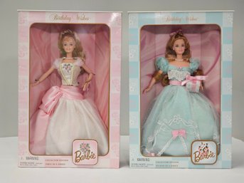 BNH Vintage Barbie Mattel Collector Edition Birthday Wishes First And Second Edition 1998 And 1999