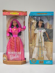 BNH Vintage Barbie Mattel Collector Edition Dolls Of The World, Moroccan Barbie 1998 And The Princess