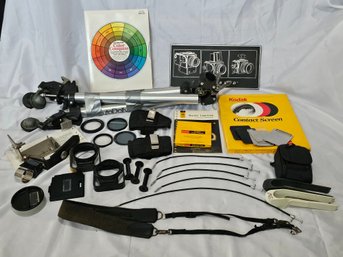 R5 Vintage Photography Supplies To Include Manfrotto/Bogen AutoDolly 3056, Kodak Contact Screen, Gelatin