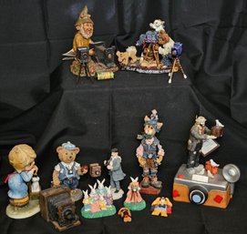 R5 Boyds Bears ''Flash' McBear & The Sitting,' Tom Clark's Creations 'Cheese,' Emmett Kelly Jr 'Watch The Bird