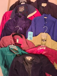 Various Ladies Jackets Including North Face, Eddie Bauer, Vintage Jonathan Michael, Norma Thompson