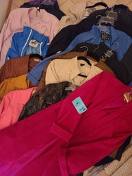 Various Ladies Jackets S/M Including: Eileen Fisher, Four Seasons London, Laura Ashley, Abe Schrader