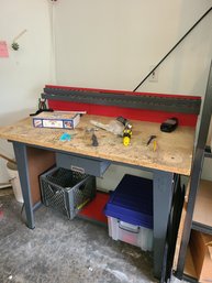 Work Bench With Miscellaneous Tools