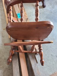 Random Scrap Wood, Some 12ft Long, Wooden Chair Stamped Stickley With 2 Broken Legs.