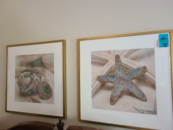 Two Framed Art Pieces Each Measuring About 29in X29in