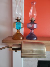 Standing Lamp, 2 Oil Lamps