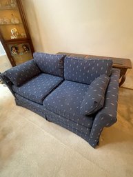 Loveseat With Two Matching Pillows And Arm Rest Covers