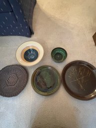 Possibly Handmade Pottery Plates And Bowls