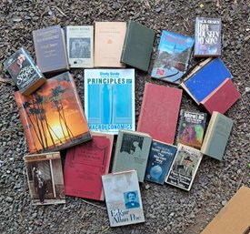 Various Books Including Monarch Notes Set, Textbooks, Short Story Classic, Herzog And More
