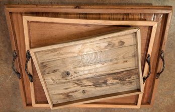 Various Wood Serving Trays