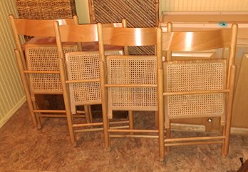 Set Of Four Folding Chairs