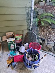 Gardening Equipment, Home And GardenSprayer, Faucet Protecter, Potting Soil, Plastic Bucket, Marble Slab.