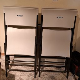 Plastic Folding Table And  Four Chairs