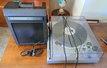 Technics Record Player/ Turntable And Slide Viewer