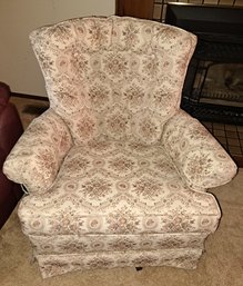 Swivel Rocking Chair With Pillows