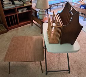 Two Tables And Two Magazine Holders