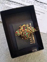 Joan Rivers Flower Earrings, Jolly Bee Pin, Snow Flake Necklace And Earrings.