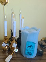 Six Faux Candles, And An Aquaflame