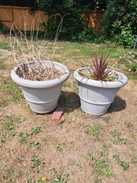 Two Large Outdoor Pots